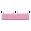 vidaXL Testata appesa Montaggio a parete Rosa 190 x 55 x 5 cm Tessuto