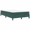 vidaXL Letto a molle con materasso Verde Scuro 120 x 190 cm Tessuto