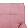 vidaXL Chaise Lounge con cuscino Rosa 91 x 157 x 91 cm Velluto