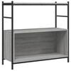 vidaXL Libreria Grigio Sonoma 80x30x78,5 cm Legno Multistrato e Ferro