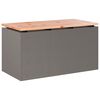 vidaXL Panchina da giardino Ruggine 80 x 40 x 43 cm acciaio corten