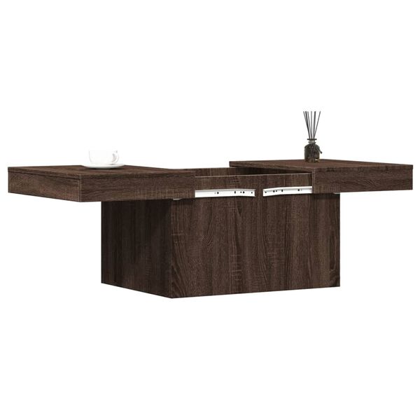 vidaXL Tavolino Salotto Rovere Marrone 80x55x40 cm Legno Multistrato