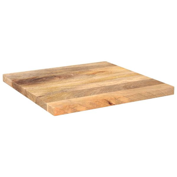 vidaXL Piano per Tavolo 60x60x3,8 cm Quadrato Legno Massello di Mango