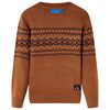Maglione per Bambini Lavorato a Maglia Cognac 128