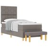 vidaXL Letto a molle con testiera Talpa 200 x 80 cm Tessuto