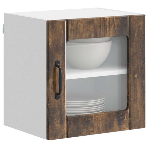 vidaXL Mobile da cucina 2 pcs Rovere fum&eacute; 40 x 31 x 40 cm