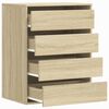 vidaXL Cassettiera Angolare Rovere Sonoma 60x41x76cm Legno Multistrato