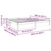 vidaXL Struttura del letto Marrone cerato 200 x 200 cm