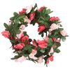 vidaXL Ghirlande Fiori Artificiali Natale 6 pz Rosa Primavera 250 cm
