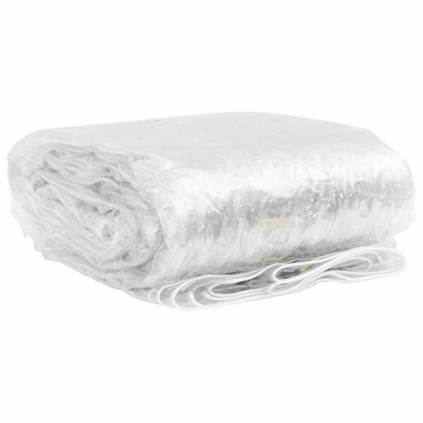 vidaXL Telone Trasparente con Occhielli 6x12 m in PVC