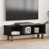 vidaXL Supporto TV Rovere Nero 100 x 35 x 35 cm Legno multistrato