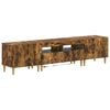 vidaXL Mobile TV LED a 3 pezzi DELFT Rovere Fumo Legno ingegnerizzato