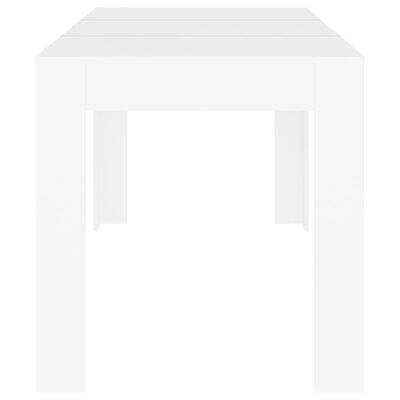 vidaXL Tavolo da Pranzo Bianco 140x74,5x76 cm in Legno Multistrato