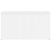 vidaXL Cassapanca Bianco Lucido 84x42x46 cm in Legno Ingegnerizzato