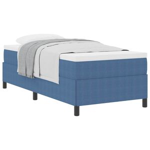 vidaXL Letto a molle Blu 90 x 190 cm Tessuto in Cords