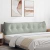 vidaXL Cuscino per Schiena Grigio chiaro 200 x 24 x 50 cm Velluto