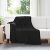vidaXL Coperte da Pile 6 pcs Nero 200 x 150 cm Panno