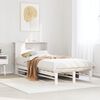 vidaXL Letto Libreria senza Materasso Bianco 90x190 cm Legno Massello