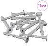 vidaXL Vite 12 pz Zincato 5 x 40 mm Ferro