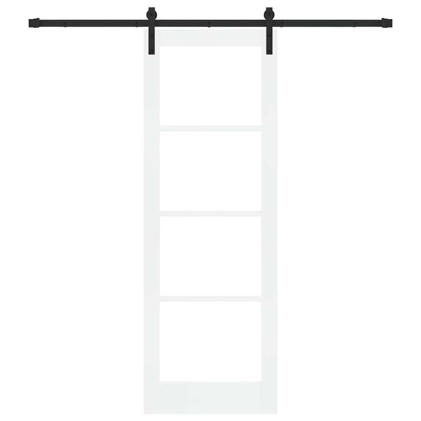 vidaXL Porta scorrevole ORKDAL Bianco e Nero 73,5 x 211 cm