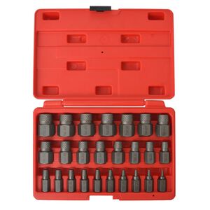 vidaXL Set Estrattore Multi Vite 25 pz in Acciaio