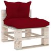 vidaXL Set Salotto Giardino su Pallet Cuscini 6 pz in Legno di Pino