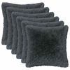 vidaXL Federa 6 pcs HEERLEN Antracite 40 x 40 cm Fleece PV