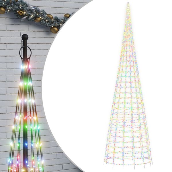 vidaXL Albero di Natale a LED 3000 LED Colorati 800 cm