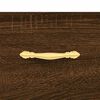 vidaXL Credenza Rovere Marrone 69,5x34x90 cm in Legno Multistrato