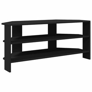 vidaXL MobileTVAngolare Nero 102x40,5x45cm Legno multistrato