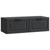 vidaXL Mobile Porta TV da Muro Montaggio a parete Nero 98 x 41 x 30 cm