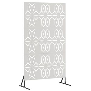 vidaXL Schermo per Privacy 100 x 50 x 180 cm Acciaio Inox Argento
