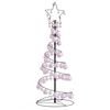 vidaXL Albero di Natale a LED con Palline 80 LED Bianco Caldo 120 cm