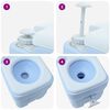 vidaXL Toilette da Campeggio Blu 41,5 x 36,5 x 42 cm