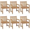 vidaXL Set da pranzo da giardino 7 pz 150x90 cm in legno massello di teak