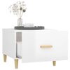 vidaXL Tavolino da Salotto Bianco Lucido 50x50x40 cm Legno Multistrato