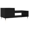 vidaXL Tavolino da Salotto Nero 100x50x45 cm in Legno Multistrato