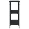 vidaXL Tavolino Consolle Nero 100x29x75 cm in Legno Multistrato