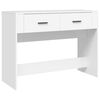 vidaXL Tavolino Consolle Bianco 100x39x75 cm in Legno Multistrato