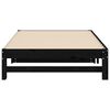 vidaXL Dormeuse Estraibile Nera 2x(90x200) cm Legno Massello di Pino