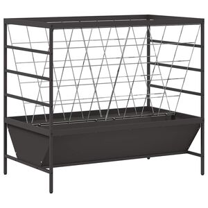 vidaXL Mangiatore per Bestiame Nero 100 x 60 x 90 cm