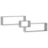 vidaXL Scaffale da parete Sonoma grigio 158 x 17 x 53 cm