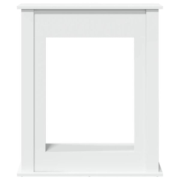 vidaXL Cornice per Camino Bianca 75x20x87,5 cm in Truciolato