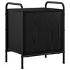 vidaXL Armadio da Notte Rovere Nero 40 x 30 x 50 cm