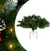 vidaXL Albero di Natale Artificiale per Viali con LED Verde 40 cm PVC