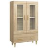 vidaXL Credenza Rovere Sonoma 70x31x115 cm in Legno Multistrato