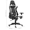 vidaXL Sedia da Gaming Girevole Bianca in PVC