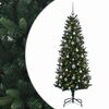 vidaXL Albero di Natale Artificiale con Palline 120 cm 150 LED