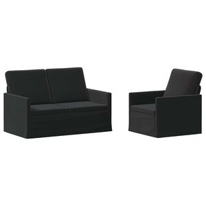 vidaXL Set di divani 2 pcs Nero Velluto (V)