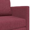 vidaXL Divano letto 110cm Rosso Vino Tessuto